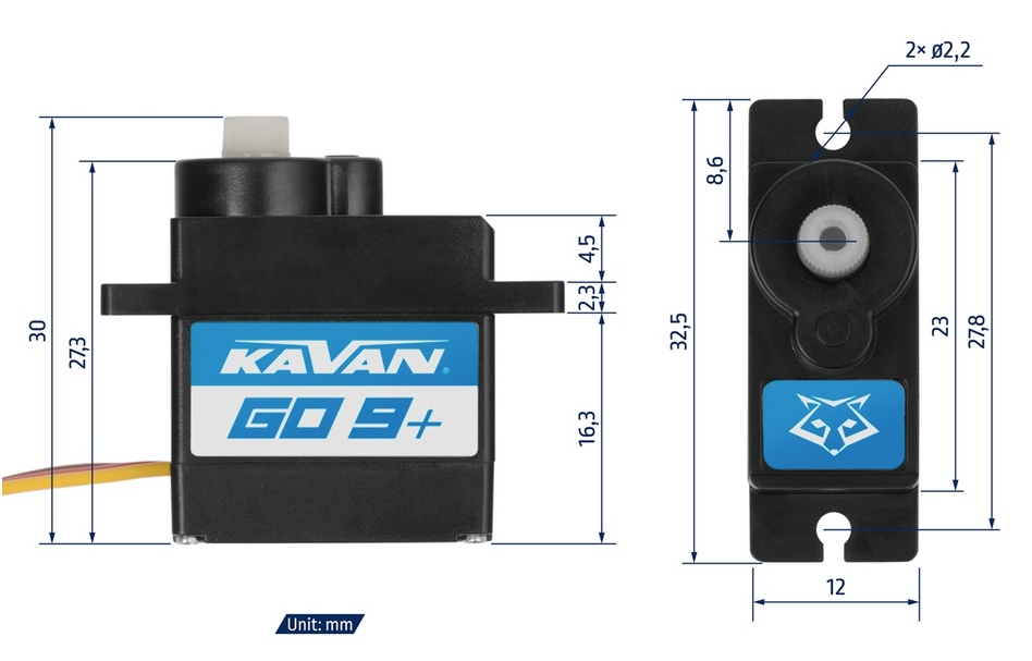 Servo GO-09 Plus 9gr Kavan